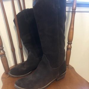 Knee high leather boots